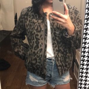 gently used banana republic leopard coat